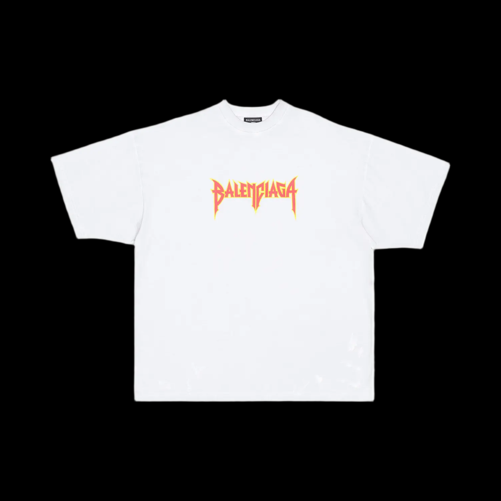 Balenciaga White Fire logo
