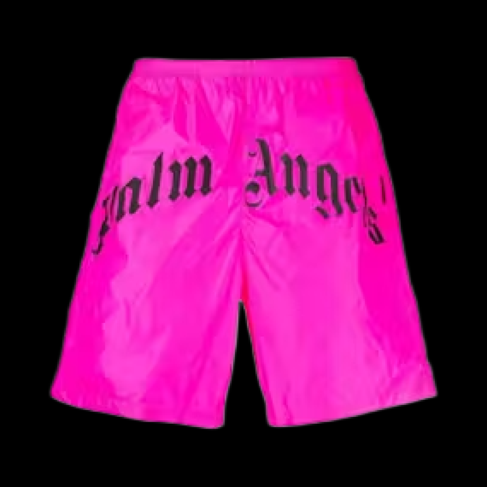 Palm Angels Write Pink Shorts