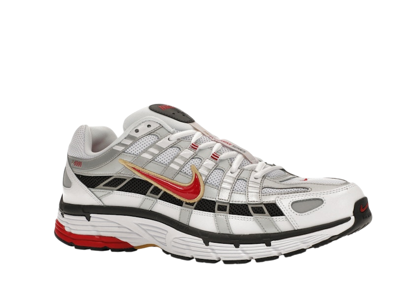 Nike P-6000 Platinum Varsity Red